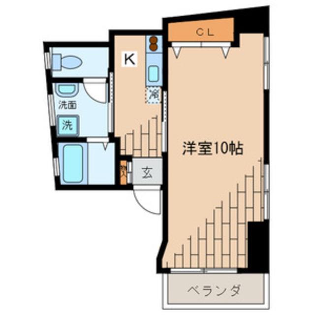 グレイスハイム駒込II(1K/4階)の間取り写真