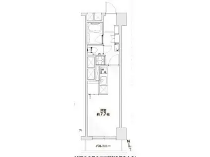ニックハイム大森海岸(ワンルーム/3階)の間取り写真