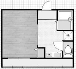 ハーベスト長居(1K/3階)の間取り写真