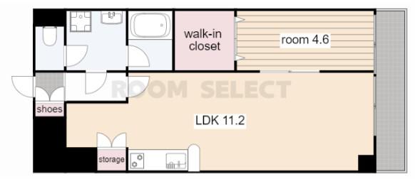 フォレシティ新栄(1LDK/10階)の間取り写真