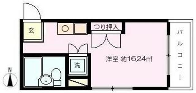 メゾンブロア(ワンルーム/2階)の間取り写真