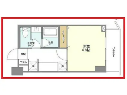 エル・ベース押上ノース(1K/2階)の間取り写真