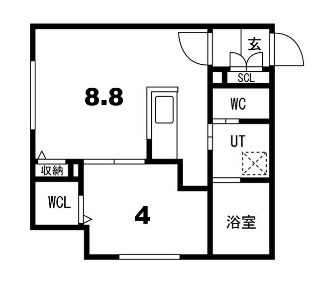 ONE STAGEひばりが丘II(1LDK/1階)の間取り写真