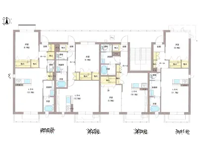 グランパレ南町(1LDK/3階)の間取り写真
