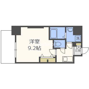 メインステージ心斎橋イースト(1K/8階)の間取り写真