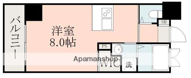 LANDMARK NISHIDAHONDORI(ワンルーム/4階)の間取り写真