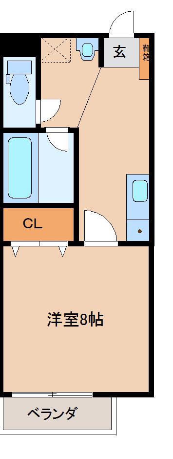 ロイヤルパレスマンション(1K/3階)の間取り写真