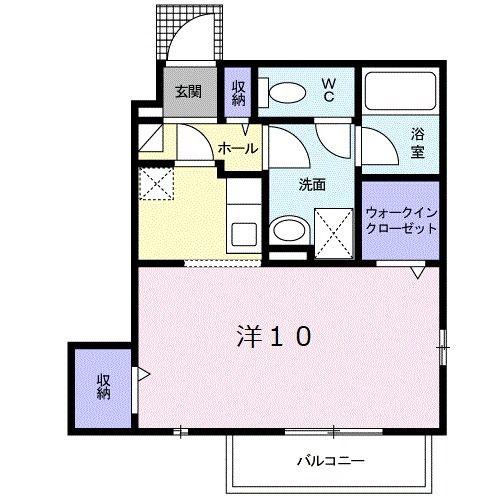 パル大東(ワンルーム/1階)の間取り写真