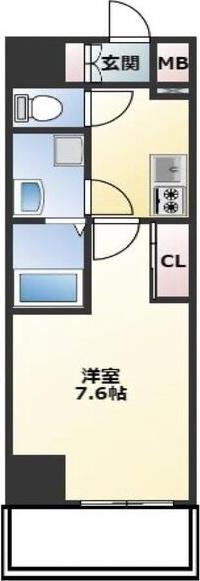 NEUA NARUMI(1K/10階)の間取り写真
