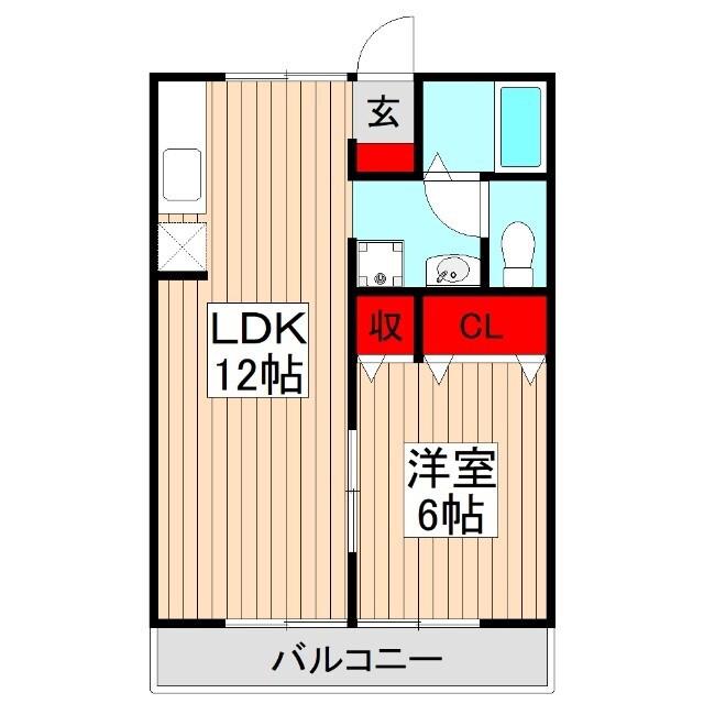 アーバンライフIII(1LDK/1階)の間取り写真