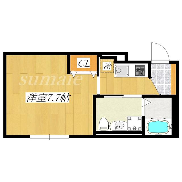NOZOMIO赤羽(1K/3階)の間取り写真