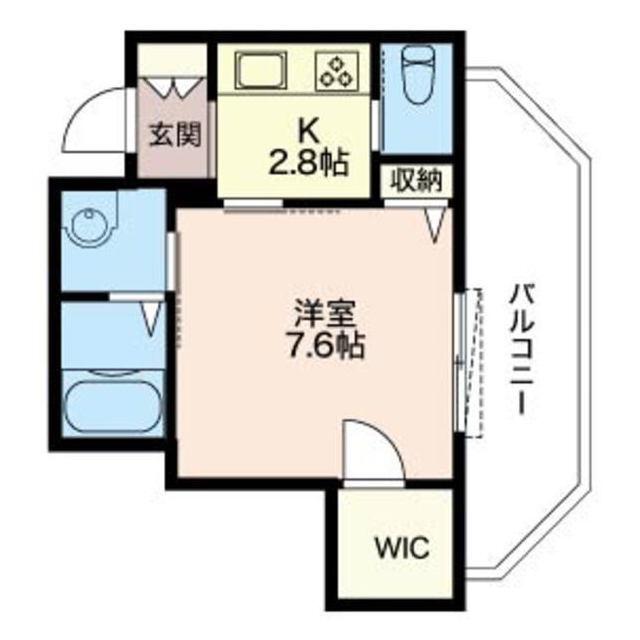 グリーンヒルズ たまプラーザ(1K/2階)の間取り写真