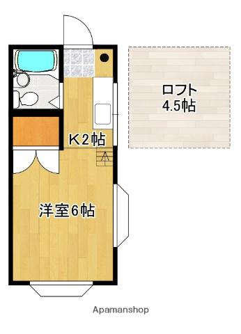 MY SPACE KOFU B(1K/3階)の間取り写真