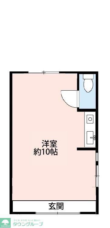 東和稲田堤第3ビル(ワンルーム/1階)の間取り写真