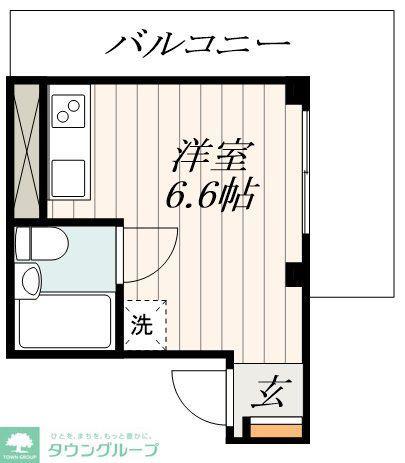 ディアルーム綾瀬(ワンルーム/4階)の間取り写真