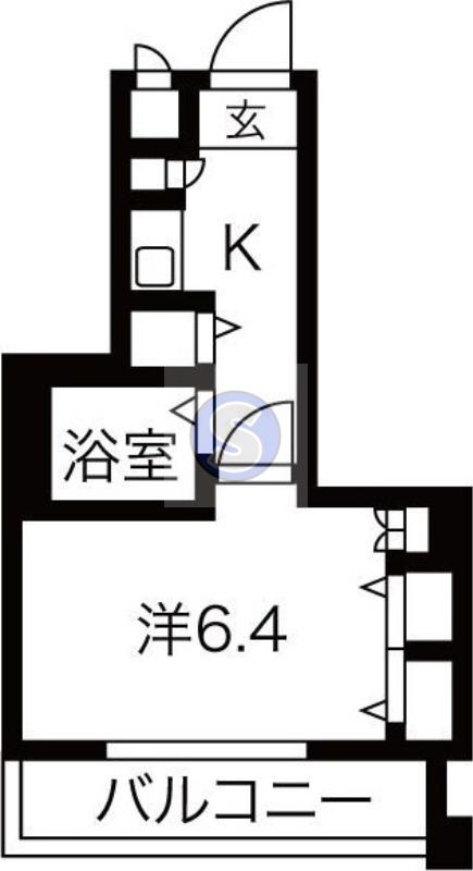 アルテハイム二条城(1K/7階)の間取り写真