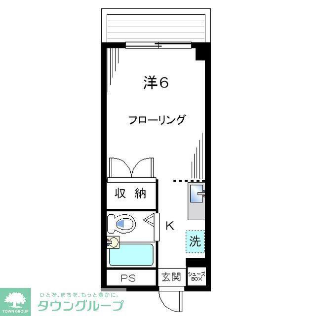 アメニティ高坂(1K/3階)の間取り写真