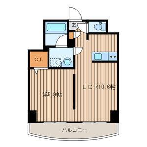 サンティパープ(1LDK/4階)の間取り写真