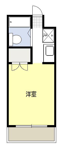 プレステージ東松山(ワンルーム/3階)の間取り写真