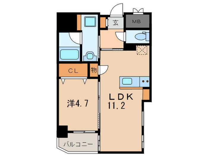 CIRUERA KONAN YAMATE(1LDK/1階)の間取り写真