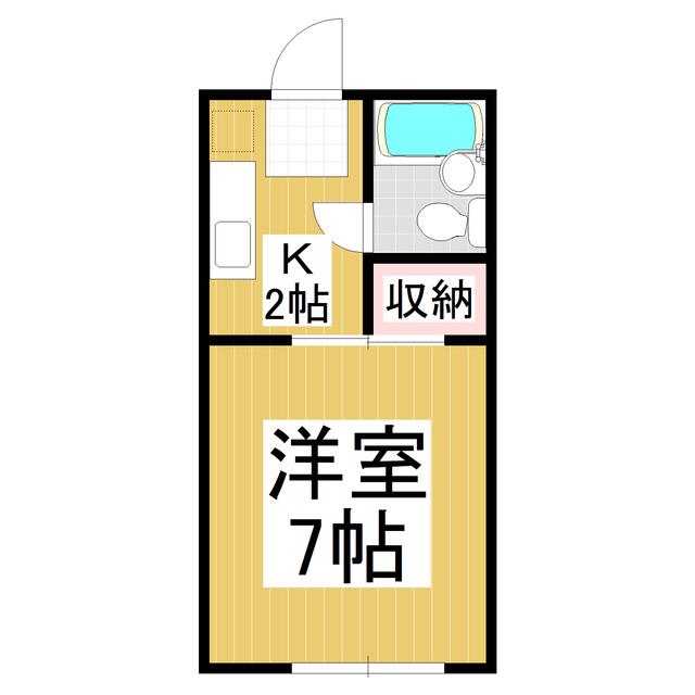 カノープスあおき(1K/1階)の間取り写真