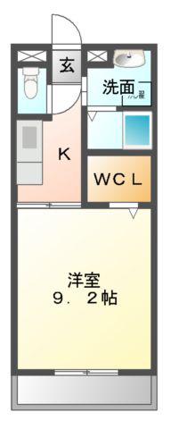 サンモール緑A棟(1K/1階)の間取り写真