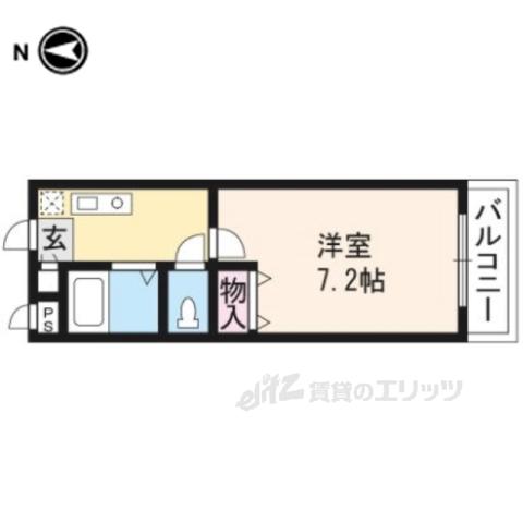 ジュワイユゆうき(1K/2階)の間取り写真
