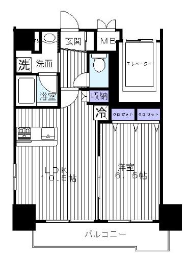 NST BUILDING III NST BUILDINGIII(1LDK/8階)の間取り写真