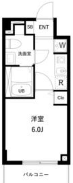 アーバンパーク妙典(1K/3階)の間取り写真