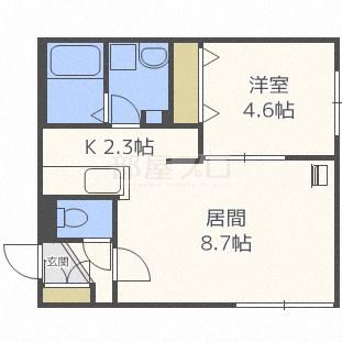 LE CIEL発寒(1LDK/3階)の間取り写真