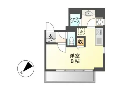 REGARO KANAYAMA ST A(ワンルーム/2階)の間取り写真