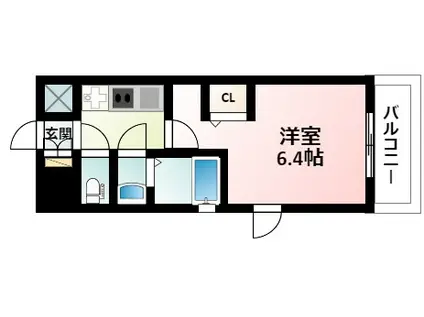 エステムコート新大阪オルティ(1K/11階)の間取り写真