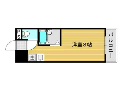 アンヘルム杭全(ワンルーム/4階)の間取り写真