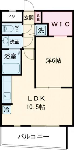 さくらHILLS(1LDK/1階)の間取り写真