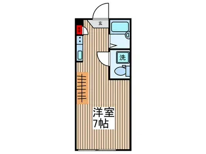 AZEST-RENT上石神井I(ワンルーム/1階)の間取り写真