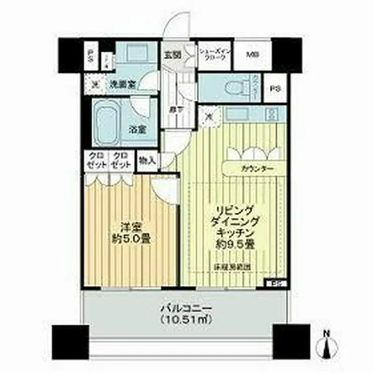 プライア渋谷 14階階 間取り