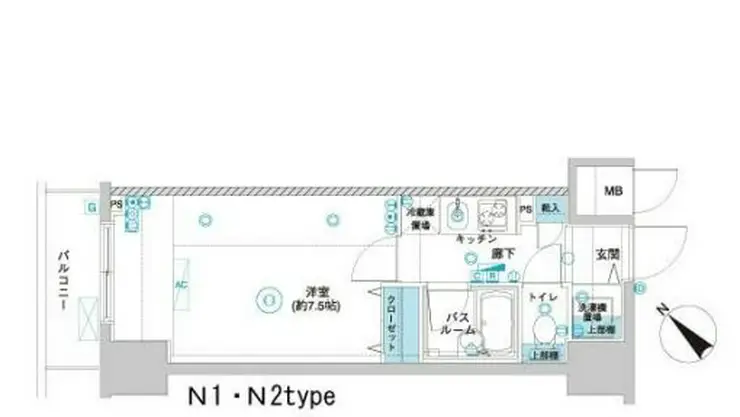 フェニックス横濱関内BAY GAIA 6階階 間取り