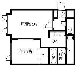 コラージュ(1LDK/1階)の間取り写真