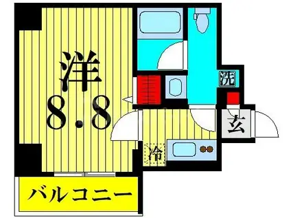 アイル プレミアム向島イースト(1K/6階)の間取り写真