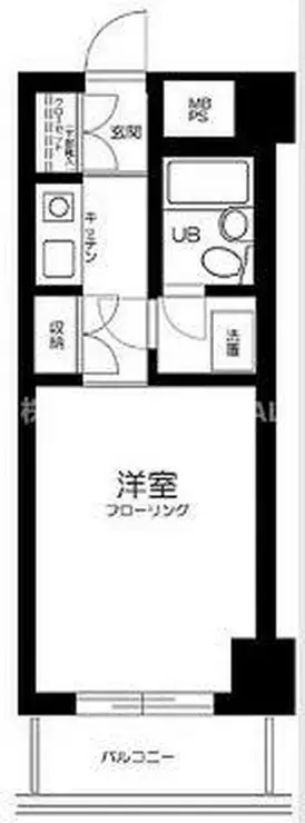 ライオンズマンション新宿東公園 5階階 間取り