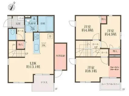 美園ミノリエ(3LDK)の間取り写真