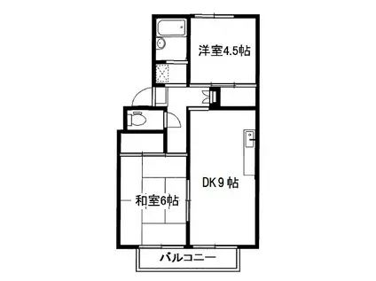 プレジールみずほ(3K/2階)の間取り写真