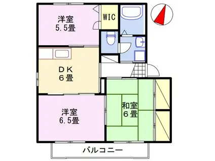 アンナプルナII(3DK/2階)の間取り写真