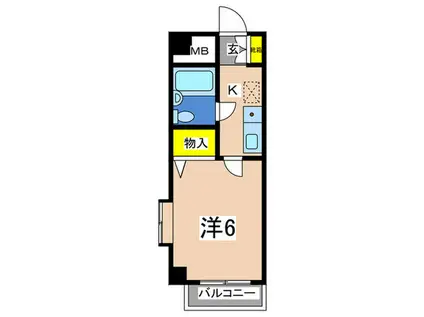 朝日プラザ戸塚アネックス(1K/2階)の間取り写真