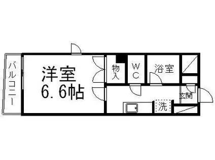 ロイヤルヒルズ柳生III(1K/3階)の間取り写真