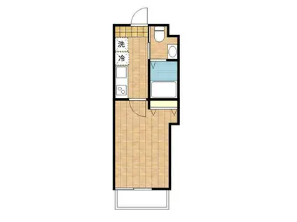 フォレスト南多摩(1K/3階)の間取り写真