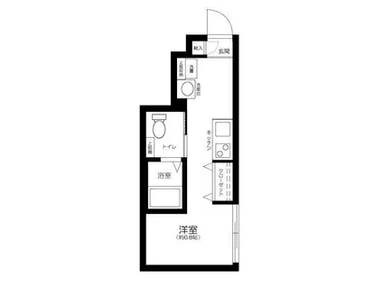 ソルナクレイシア吉祥寺本町(ワンルーム/1階)の間取り写真