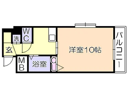 SIRIUS(1K/3階)の間取り写真
