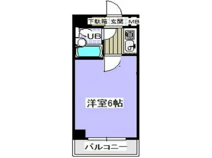 シャトレ―舞浜(1K/5階)の間取り写真