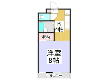 CITY HEIGHTS YAMAZAKI(1K/3階)の間取り写真